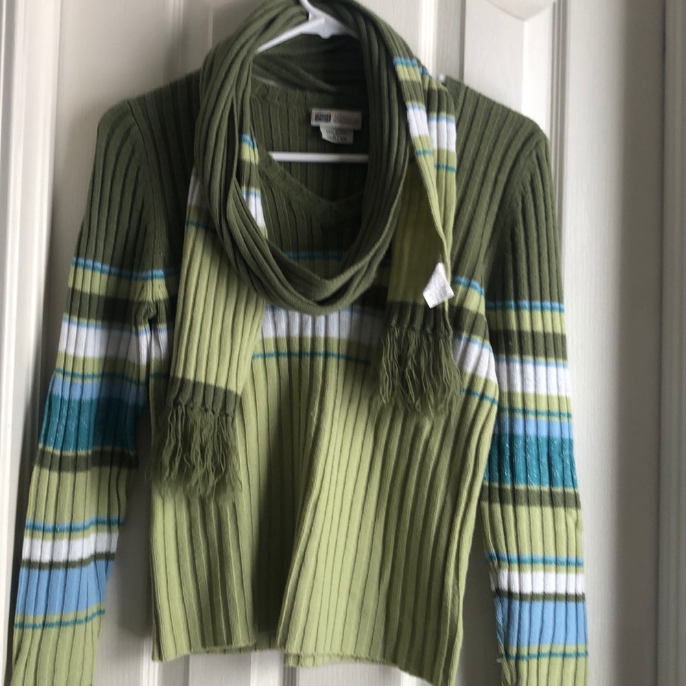 Sweater with matching scarf